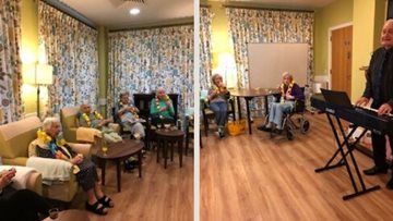Charters Court care home enjoys afternoon of singing